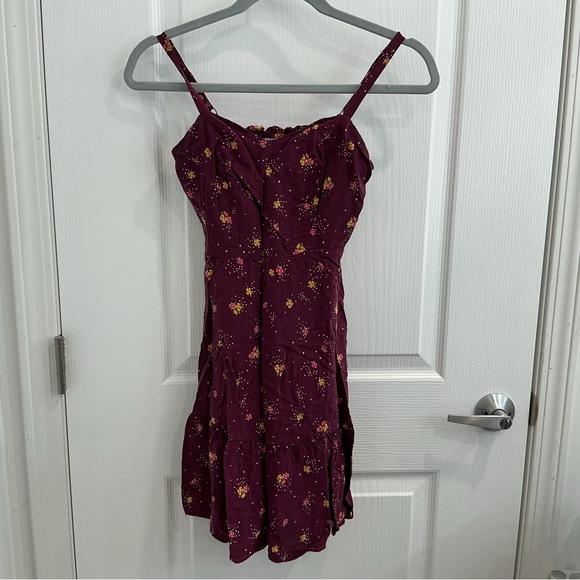 Old Navy Dresses & Skirts - Old Navy Burgundy Floral Mini Dress